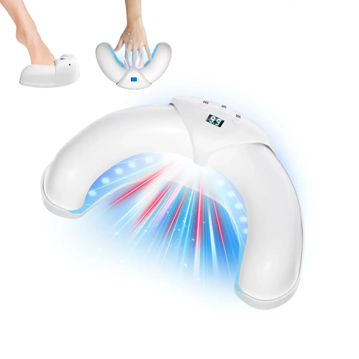 Appareil de soin des ongles des pieds à lumière