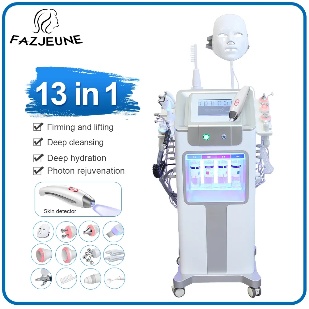 Appareil de soin du visage 13 en 1 hydrodermabrasion