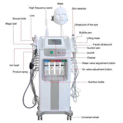 Appareil de soin du visage 13 en 1 hydrodermabrasion – image 3