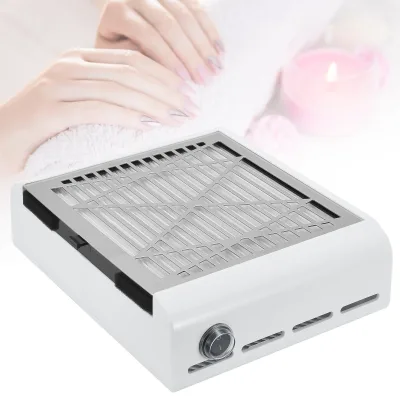 Aspirateur de poussière d'ongles 40 W blanc et rose – image 2