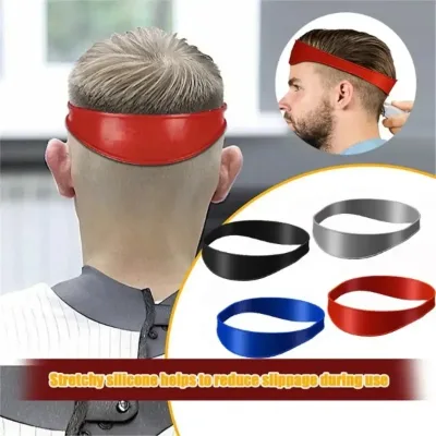 Bande guide de coupe incurvée en silicone pour la nuque – image 2