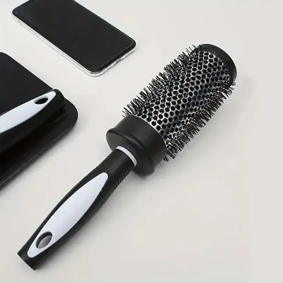 Brosse à cheveux ronde chauffante en nylon – image 3