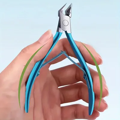 Coupe-ongles en acier inoxydable, poignée antidérapante – image 2