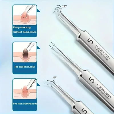 Kit d'extracteurs à points noirs en acier inoxydable – image 3
