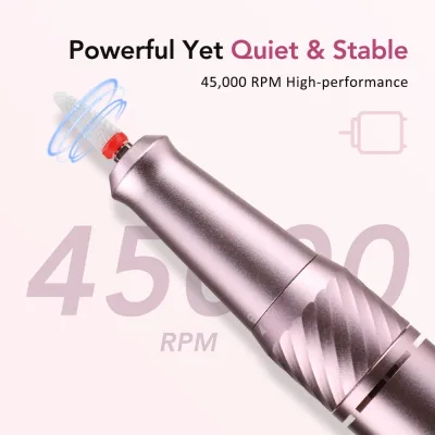 Ponceuse à ongles électrique rose rechargeable – image 3