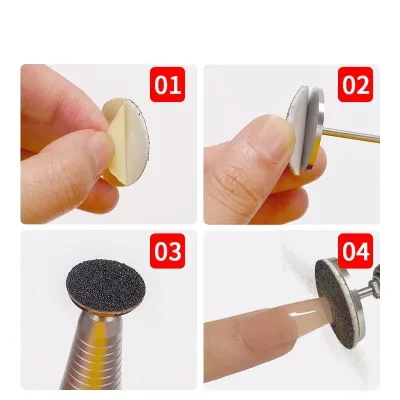 Râpe à pied avec disques abrasifs de rechange – image 3