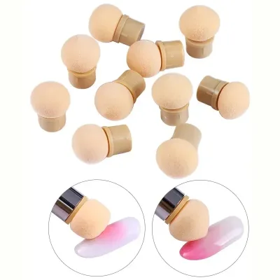 Têtes d'éponge rondes de rechange pour nail art
